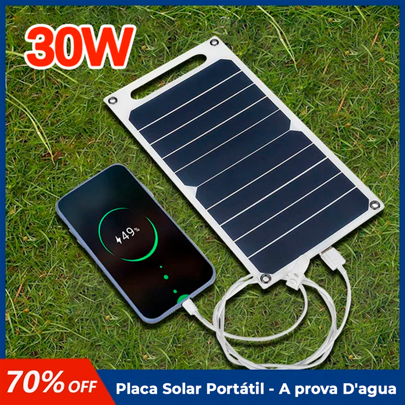 Placa Solar Portátil - 3 em 1